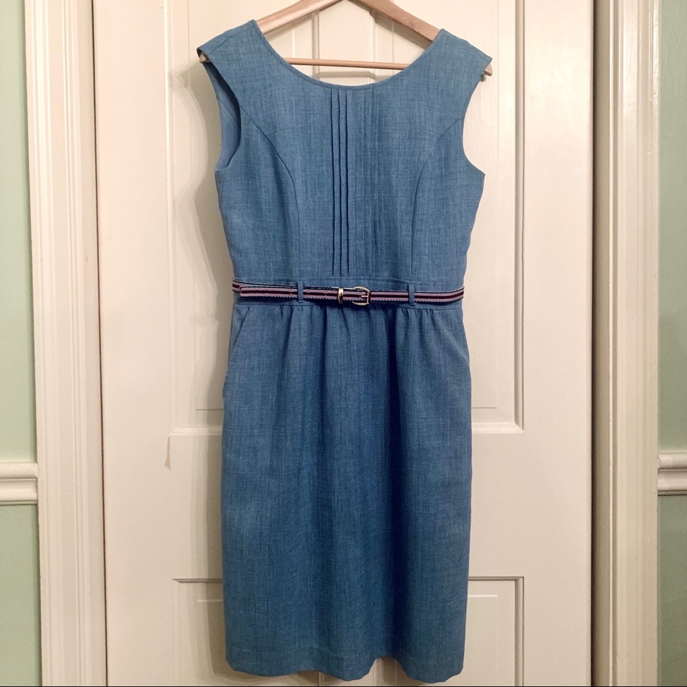 Ellen Tracy belted sleeveless dress